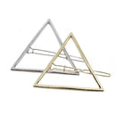 2pcs Geometric Hair Clips Women Triangle Barrettes Hairpins Jewelry Gift