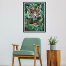 5D DIY Full Drill Diamond Painting Tiger Embroidery Mosaic Kits (wll893)