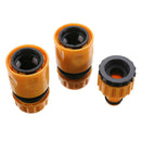 3pcs Quick Tap Water Connector Adapter Fast Coupling Adaptor Drip Tape 3/4i