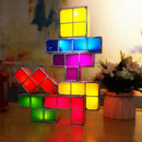 Tetris Block Night Light Colorful Stackable Tangram Puzzles Gift for Kids