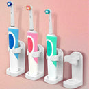 Electric Toothbrush Holder Bathroom Traceless Toothbrush Rack Mounted Wall F1R2