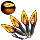 4Pcs Motorcycle Neon Led Turn Signal Indicator Light Led Tail Flashers Lamp