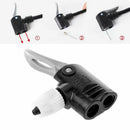 Bike Bicycle Dual Head Pump Nozzle Valve Connector Hose Adapter Pumping Par M3K5