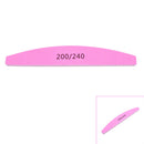 Nail Art Sanding Files Block Sponge Grit Salon School Tool 200/240 Pink  Z