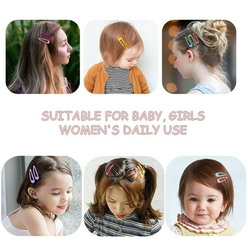 80PCS Hair Clips, 2 Inch Non-Slip Metal Hair Barrettes for Girls, Kids, Bab F6C5