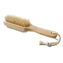 Natural wild boar brush shower brush pumice foot bath wood color