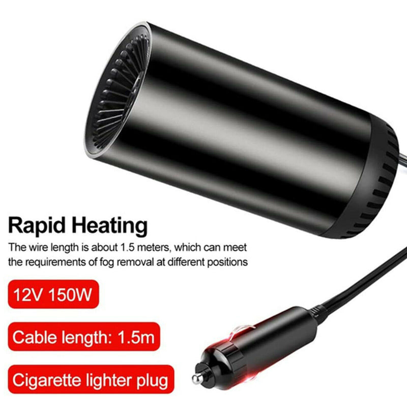 Car Heater - 12V 150W 2 in 1 Auto Heating Cooling Fan Purifier with Bracket