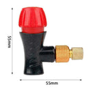 Portable Bike Bicycle Inflatable Nozzle Aluminum Alloy For Presta/Schrader A2C3