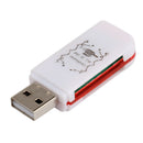 4 In 1 USB2.0 Memory Card Reader All In 1 For /Micro SDHC/Micro SDXC