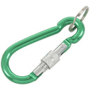 Large Spring Loaded Gate Aluminum Locking Carabiner Keyring Green A7Z7