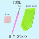 5D DIY Full Drill Diamond Painting Moon Bear Cross Stitch Embroidery Craft