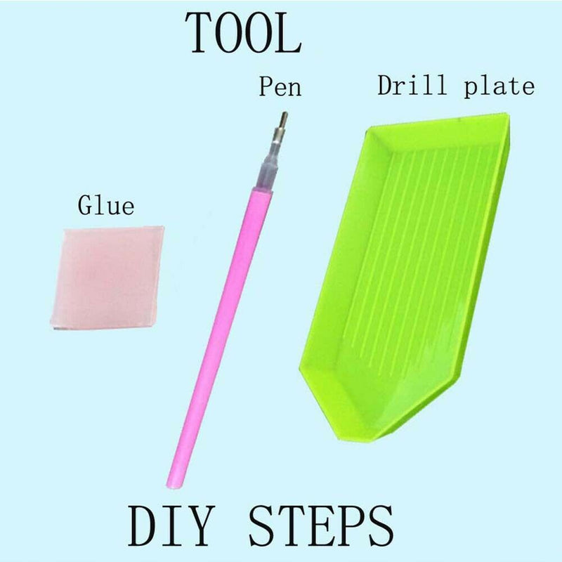 5D DIY Full Drill Diamond Painting Moon Bear Cross Stitch Embroidery Craft