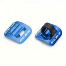 5pcs Bike Brake Cable Guide Clips Aluminium Alloy C Buckles Clamp (Blue) A