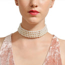 1 piece women's choker necklace with pearls - wedding party elegant jewelry