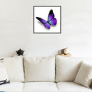 Round Diamond Painting Diy Diamond Embroidery Purple Butterfly Cross Stitch