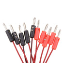 10 PCS Banana Plug to Alligator Clamps Testing Line Set, 4mm Soft Silicone Test