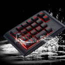 USB Wired Geek Numeric Keypad 19 Keys 3 Color LED Backlight Mechanical Keyboard