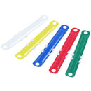 45 Pcs White Red Blue Green Yellow Plastic Two-Piece Paper Fasteners