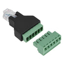Adapter Connector Ethernet Rj12 6P6C Male To Screw Terminal 6 Pin Splitter  H6C3