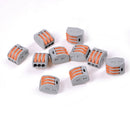 10Pcs 3 Pin Universal Compact Wire Wiring Connector Conductor Terminal Block  Z