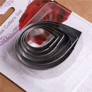 6X/Set Rose Petal Mold Mould for Cake Decor Fondant Sugarcraft Cutter Tool 3C