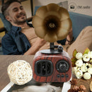 Retro Trumpet Style Bluetooth Speaker Wireless Stereo Subwoofer Music Box W