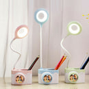 Usb Rechargeable Led Desk Lamp Contact Dimming Adjustment Table Lamp for Ch