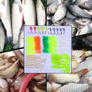 45Pcs Plastic Fishing Lures Set Mixed Soft Bait Holder Jig Assorted Hooks  HLV