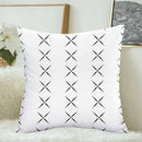 1X(Throw Pillow Covers Only For Couch, Sofa, Or Bed Set Of 4 Modern Design