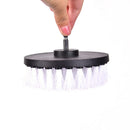 5Inch White Electric Drill Brush Attachment Cleaning Carpet Leather Ppholst- OZ