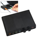USB 5.1 Channel External Optical Audio Fiber Sound Card S/PDIF For Laptop P D6N1