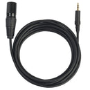 3.5mm (1/8 Inch) Stereo Male to XLR 3-Pin Male Cable, 10 Feet Black L6N2