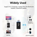 USB Bluetooth 5.0 + DDR Audio Transmitter 3.5mm AUX Jack Adapter Dongle