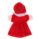 4pcs Little Red Riding Hood Wooden Headed Finger Puppets Fairy Tale Story