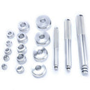 17pcs A Set Aluminium Wheel Bearing Race Seal Drivers Bush Removal Tool Kit