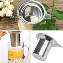 Stainless Steel Filter Loose Leaf Tea Herb Infuser Basket Strainer for Cups M&