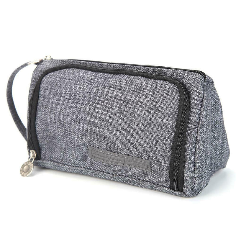 Simple Canvas Candy Colored Large Capacity Stationery Bag Cosmetic Makeup Pouch