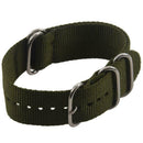For Smart Watch Sports Nylon Watch Band Wrist Strap Bracelet, Army Green