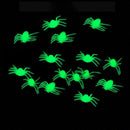 20pcs Halloween Mini Plastic Black Luminous Spider Prank Joking Birthday To F6H9