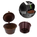 1X(5Pcs Coffee Filter Basket Capsules Reusable Refillable Nescafe Capsule C