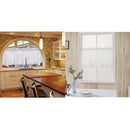 2 Panels Voile Sheer Short Curtain Valance Plain Tier Shade Curtain
