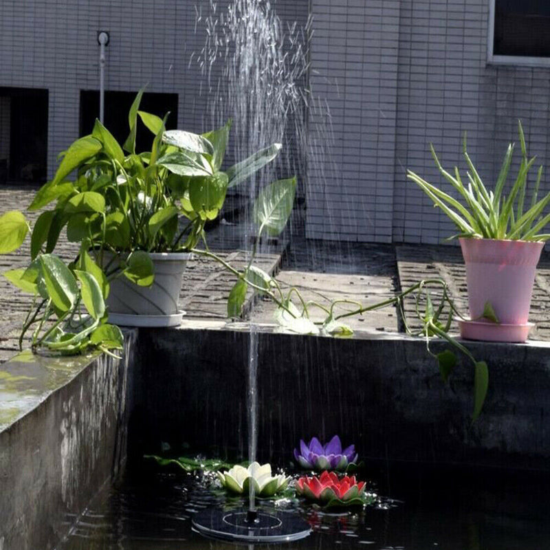 Solar Floating Fountain Outdoor Garden Pond Pool Decor Water Fountain Pump