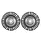 2Pcs 6'' Rotary Steel Wire Weed Brush Lawn Mower Garden Tool Trimmer Cutter