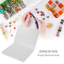 56 Slots Adjustable Clear Jewelry Storage Box Case Craft Organizer Beads Holder
