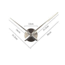 DIY Needle Clock Living Room Home Decor Wall Clock Time Silent Sweep Black