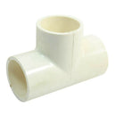 40mm x 40mm White PVC-U 3Way Plain Equal Tee Connect Pipe Tube Adapter C8S6