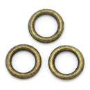 500PCs Bronze Tone Soldered Closed Jump Rings 6mm Dia. D1M8