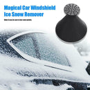 Magical Car Windshield Ice Scraper Cone Shaped Snow Remover Funnel (Black)