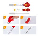 4Pcs Turkey Baster Silicone Turkey Seasoning Pump Drip Oil Seasoning Tube w