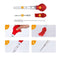 4Pcs Turkey Baster Silicone Turkey Seasoning Pump Drip Oil Seasoning Tube w